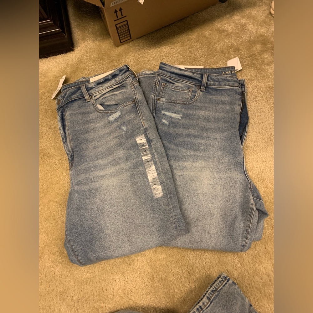 NWT - Lot of 2 - American Eagle Distressed Blue Jeans